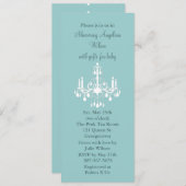 Baby's luchters (turquoise) kaart (Voorkant / Achterkant)