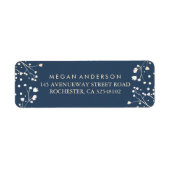 Baby's marineslag bruiloft etiket (Voorkant)