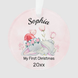 Baby's Meisje Mijn Eerste Kerstmis 2023 Gepersonal Ornament
