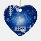 Baby's Merry kerstfoto-versiering Keramisch Ornament (Achterkant)