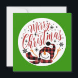 Baby's Merry Sneeuwman Eerste Kerstmis Unieke foto Feestdagenkaart<br><div class="desc">Leg het wonder van je kleintje's eerste feestelijke seizoen vast met onze betoverende "Baby's First Christmas t." Elk ornament is ontworpen om die kostbare momenten te koesteren en heeft aan de ene kant een hartverwarmende artistieke weergave van wintervreugde en aan de andere kant een ruimte voor de foto van je...</div>