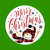 Baby's Merry Sneeuwman Eerste Kerstmis Unieke foto Ornament Kaart