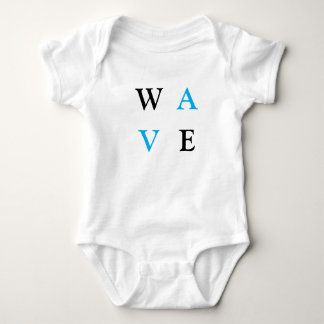 Baby's met wave-schrijfmogelijkheid romper