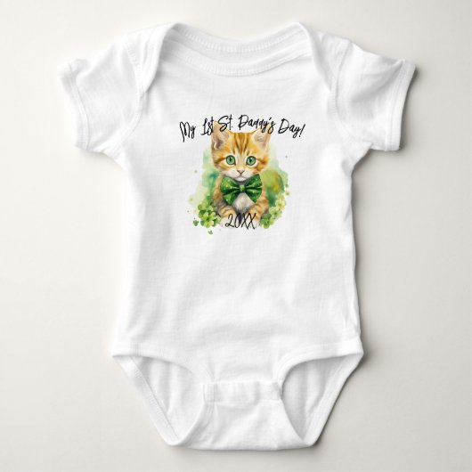 Baby's Mijn Eerste St. Patrick's Dag Baby Body'tje Romper (Voorkant)
