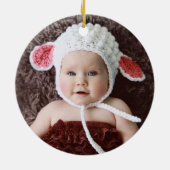 Baby's mijn eerste tijdloze kerst keramisch ornament (Achterkant)