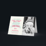 Baby's Mijn zeer prettige kerstfoto Feestdagen Kaart<br><div class="desc">Mijn heel prettige kerstfeest, een mooie whisky Mix Typografie, een foto van de feestelijke geboorte van de feestdag / de eerste Kerstmis van de baby. Ontworpen door: fat*fa*tin. Eenvoudig aan te passen met uw eigen tekst, foto of afbeelding. Voor douaneverzoeken, te contacteren gelieve vet*fa*tin direct. Aangepaste kosten zijn van toepassing...</div>