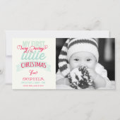 Baby's Mijn zeer prettige kerstfoto Feestdagenkaart (Voorkant)