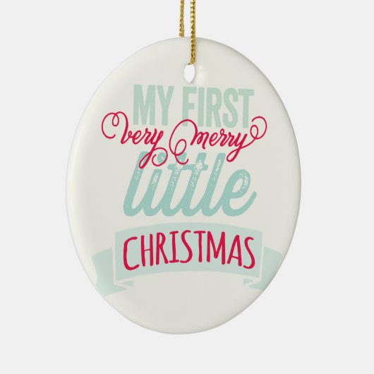 Baby's Mijn zeer prettige kerstfoto Keramisch Ornament (Rechts)