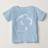 Baby's Newfoundland Dog T-Shirt Puppy Dog Shirts (Voorkant)