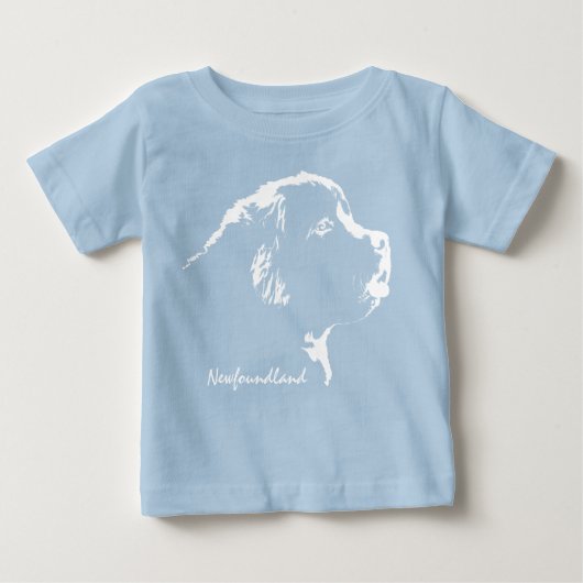 Baby's Newfoundland Dog T-Shirt Puppy Dog Shirts (Voorkant)