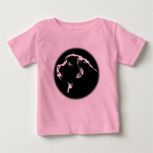 Baby's Newfoundland Dog T-Shirt Toddler Dog Shirts (Voorkant)