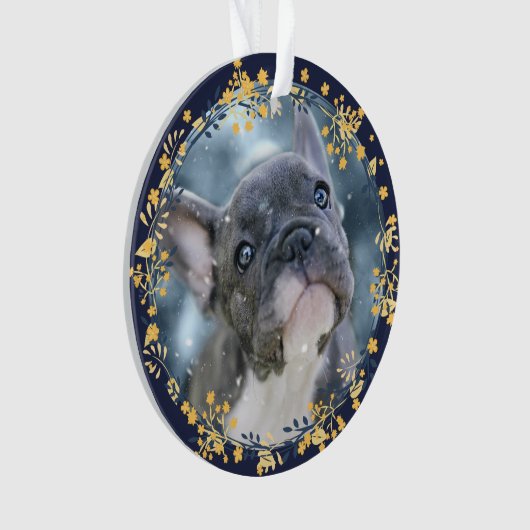 Baby's of Pet's Eerste Chanoeka Keepsake Foto Ornament (voorkant)