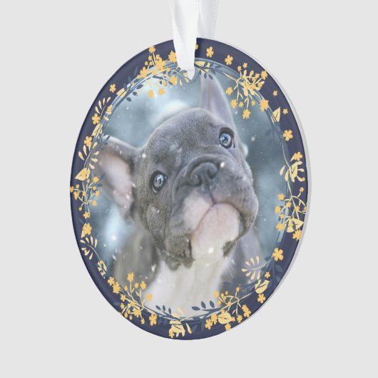 Baby's of Pet's Eerste Chanoeka Keepsake Foto Ornament (voorkant)