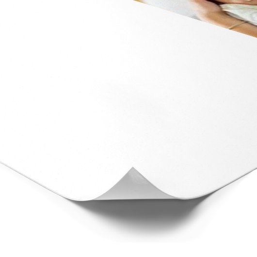 Baby's One Year Photo Collage Nursery Wall Art Poster (Hoek)