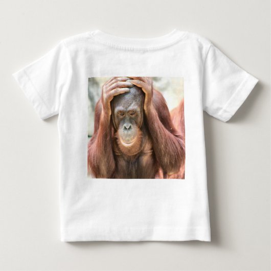 BABY'S ORANGATANG PRIMAAT T-SHIRT (Achterkant)