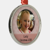 Baby's Ornament voor eerste kerstfoto op maat (Rechts)