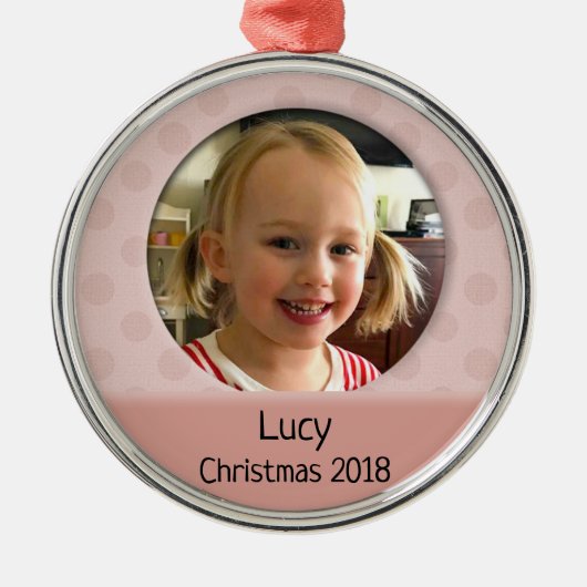 Baby's Ornament voor eerste kerstfoto op maat (Voorkant)