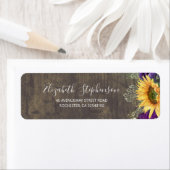 Baby's Paarse Rozen Zonnebloem Breath Etiket (Insitu)