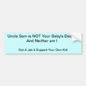 Baby's papa bumpersticker (Voorkant)
