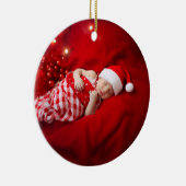 Baby's peetvader voorstel keramisch ornament (Rechts)