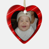 Baby's Photo CadeauLabel & Keepasebes Ornament (Rechts)
