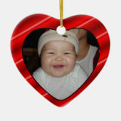 Baby's Photo CadeauLabel & Keepasebes Ornament (Voorkant)