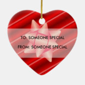 Baby's Photo CadeauLabel & Keepasebes Ornament (Achterkant)