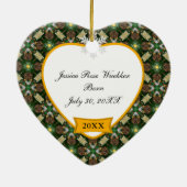 Baby's Photo Keepomwille Kerstboom Pinecone Keramisch Ornament (Achterkant)