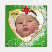 Baby's Photo Keepomwille Kerstmis Magneet (Voorkant)