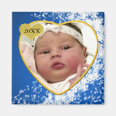 Baby's Photo Keepomwille Kerstmis Magneet (Voorkant)
