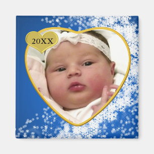 Baby's Photo Keepomwille Kerstmis Magneet