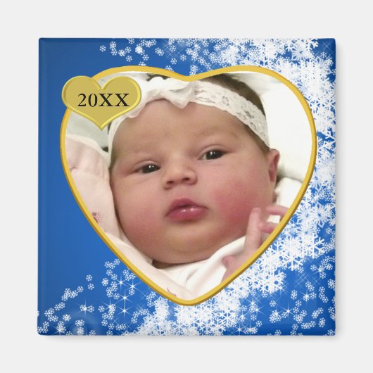 Baby's Photo Keepomwille Kerstmis Magneet (Voorkant)