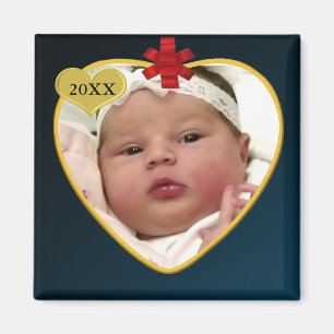 Baby's Photo Keepomwille Kerstmis Magneet