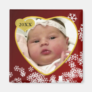 Baby's Photo Keepomwille Kerstmis Magneet