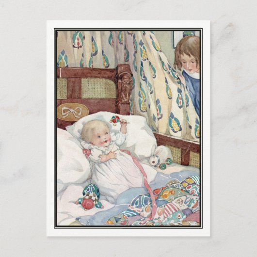 Baby's Playmate door Anne Anderson Briefkaart (Voorkant)