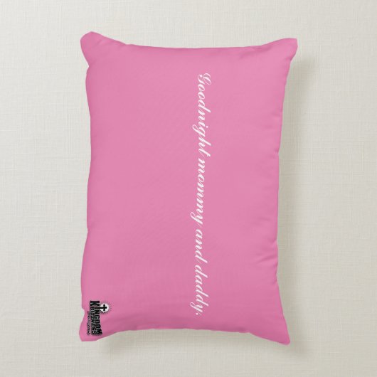 Baby's Prayer Pillow Accent Kussen (Achterkant (Verticaal))