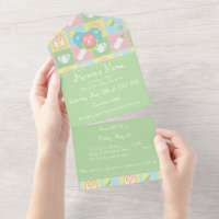 Baby's Quilt All-in-One uitnodiging