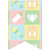 Baby's Quilt Bunting Banner (Tweede vlag)