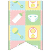 Baby's Quilt Bunting Banner (Eerste vlag)