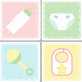 Baby's Quilt Contour Sticker (Voorkant)
