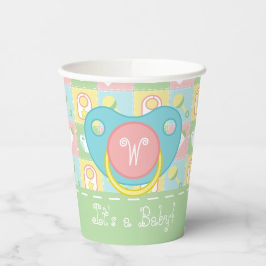 Baby's Quilt Paper Cup Papieren Bekers (Links)