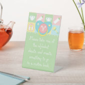Baby's Quilt Pedestal Sign Reclamebord Met Voetstuk (Insitu)