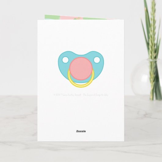 Baby's Quilt Wenskaart Kaart (Achterkant)