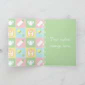 Baby's Quilt Wenskaart Kaart (Binnen)