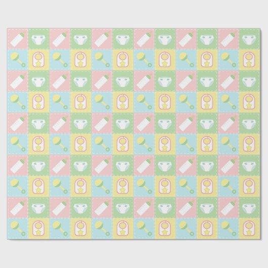 Baby's Quilt Wrapping Papier (Vlak)