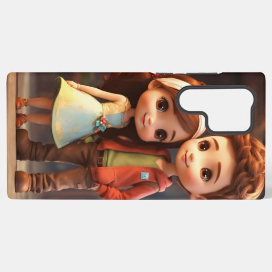 baby's Romance mobiele terug Hoesjes Samsung Galaxy Hoesje (Achterkant horizontaal)