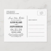Baby's Rustic String Lights Save the Date Briefkaart (Achterkant)