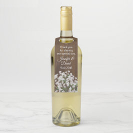 Babys Rustic Wedding Bottle Favor Tag Flessenhanger
