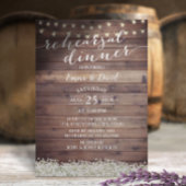 Baby's Rustic Wedding Rehearsal Dinner Kaart