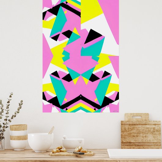 Baby's Second Memphis Design Poster (Keuken)